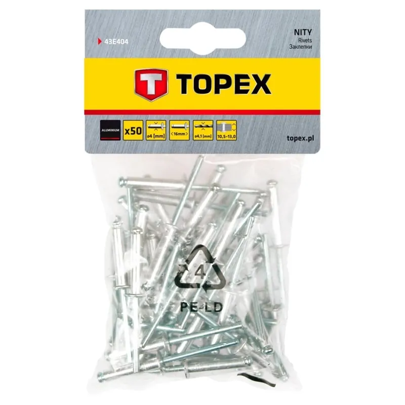 Obniżka ceny Nity aluminiowe 4.0 mm x 16 mm
