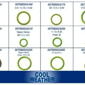 ZESTAW O-RINGÓW DO KLIMATYZACJI STANDARD 110 SZT Tani