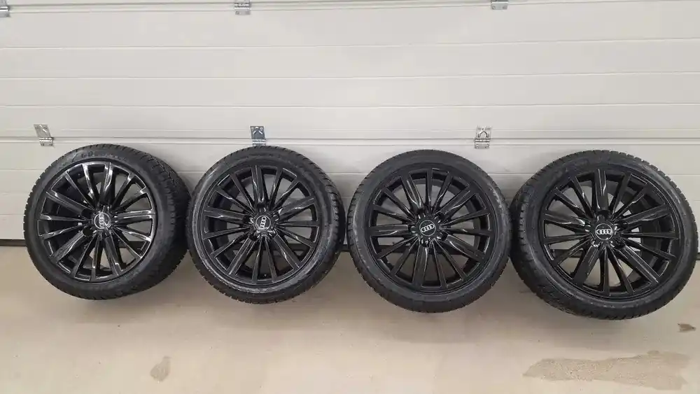 Popularny Felgi 18 cali OE Audi z oponami 8,5Jx18 ET29 Goodyear 245/40R18 - ZIMA