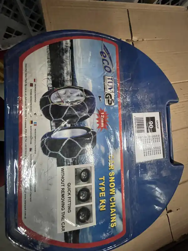 Bezpieczna płatność Łańcuchy śniegowe na koła kn90 ogniwo 12 mm