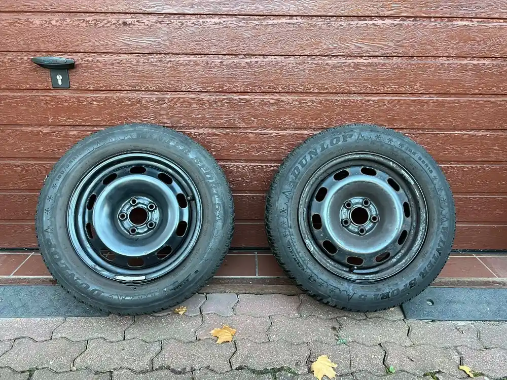Wysoka jakość Koła felgi opony zimowe 15" Dunlop WinterSport 195/65R15 Seat/VW/Skoda