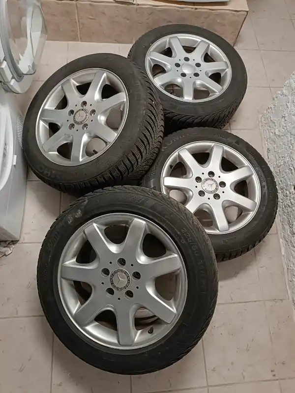 Popularny Koła Mercedes SLK R170 - oryginalne felgi alu 16' + opony zimowe Kumho